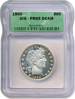 image for: 1900 50c ICG Proof 65 DCameo