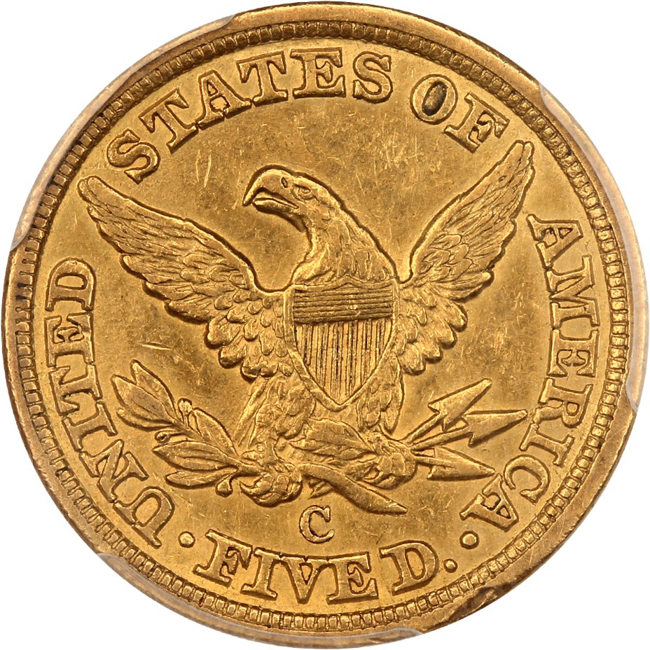 image for: 1861-C $5 PCGS XF45