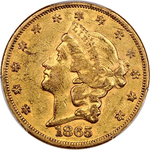 image for: 1865 $20 PCGS XF45
