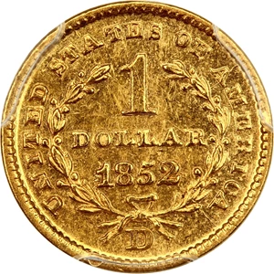 image for: 1852-D G$1 PCGS AU55