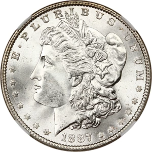 image for: 1887 $1 NGC MS68