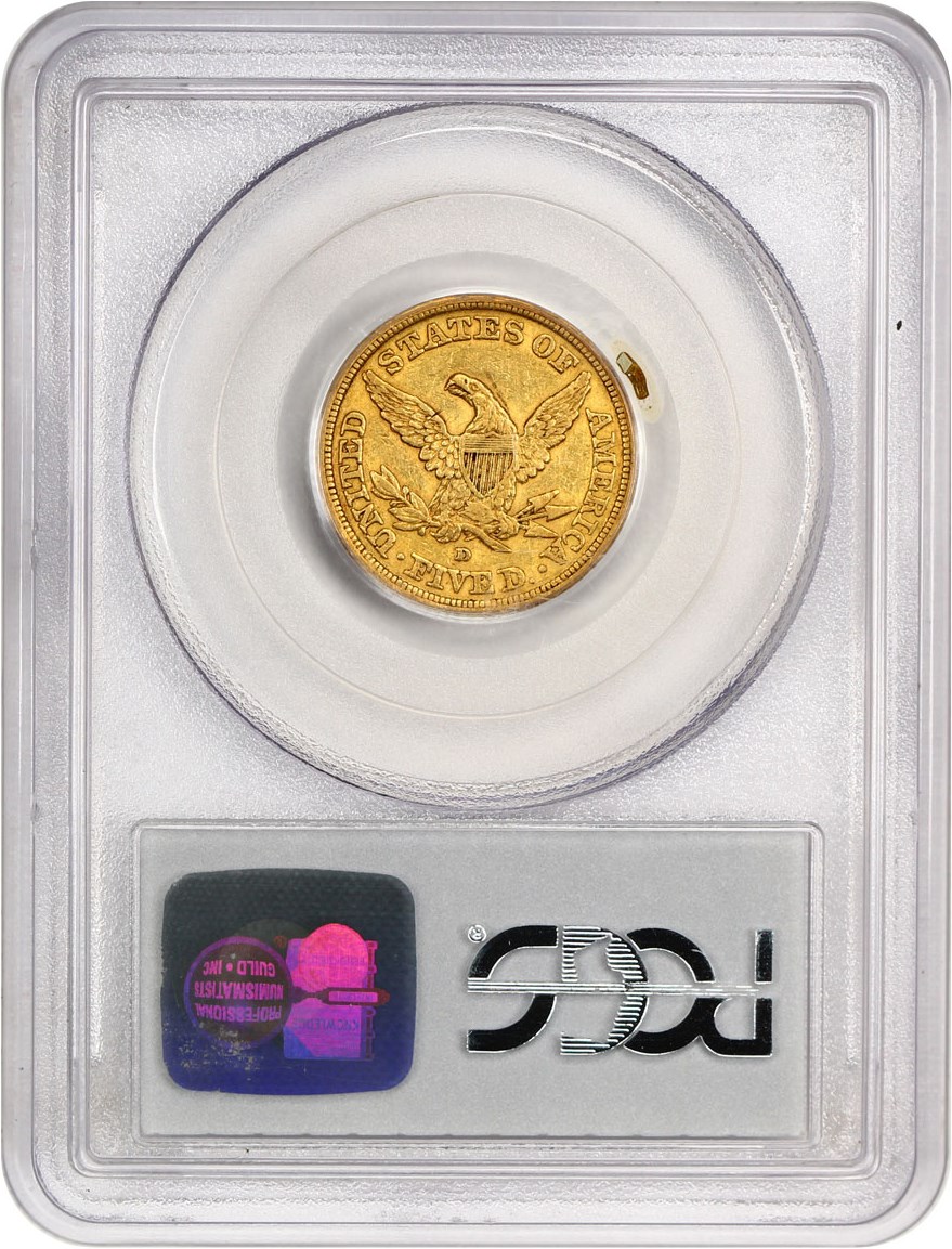 image for: 1842-D $5 PCGS XF40 (Large Date)