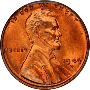 image for: 1949-D 1c PCGS MS67 RD