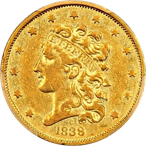 image for: 1838-C $5 PCGS VF35