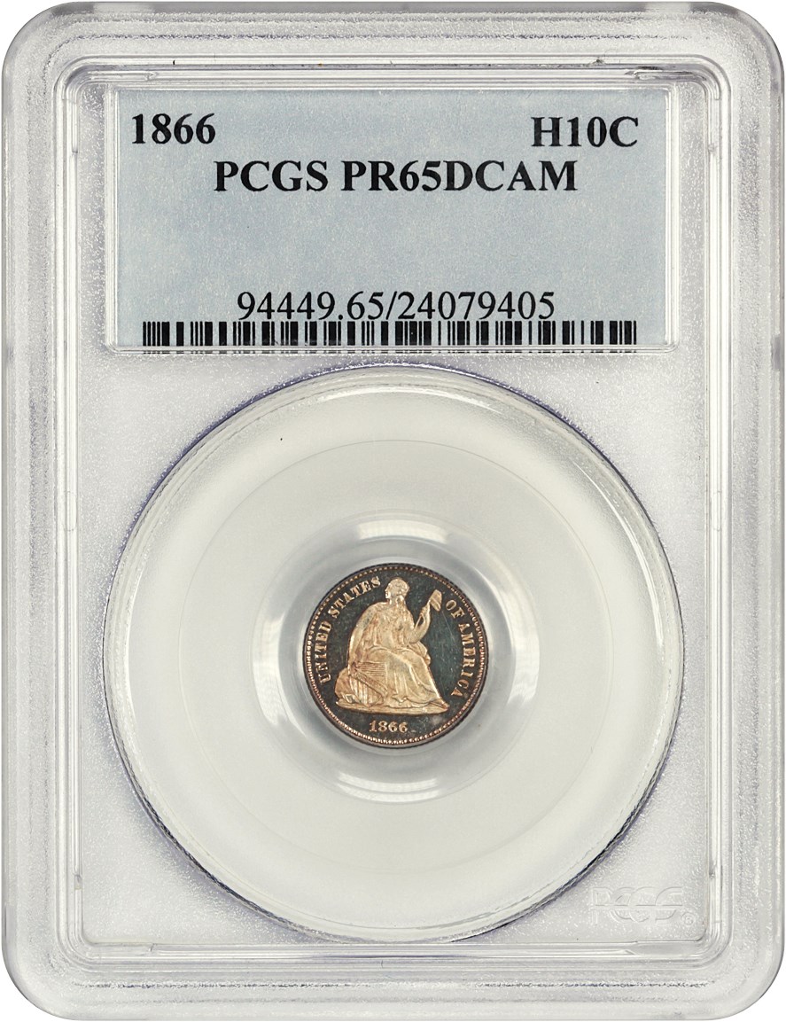 image for: 1866 H10C PCGS Proof 65 DCAM