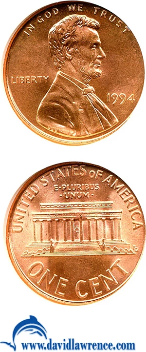 image for: 1994 1c NGC MS68 RD