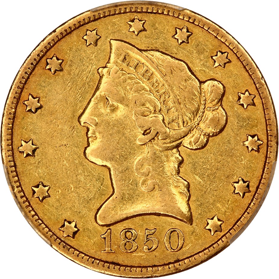 image for: 1850-O $10 PCGS/CAC XF40