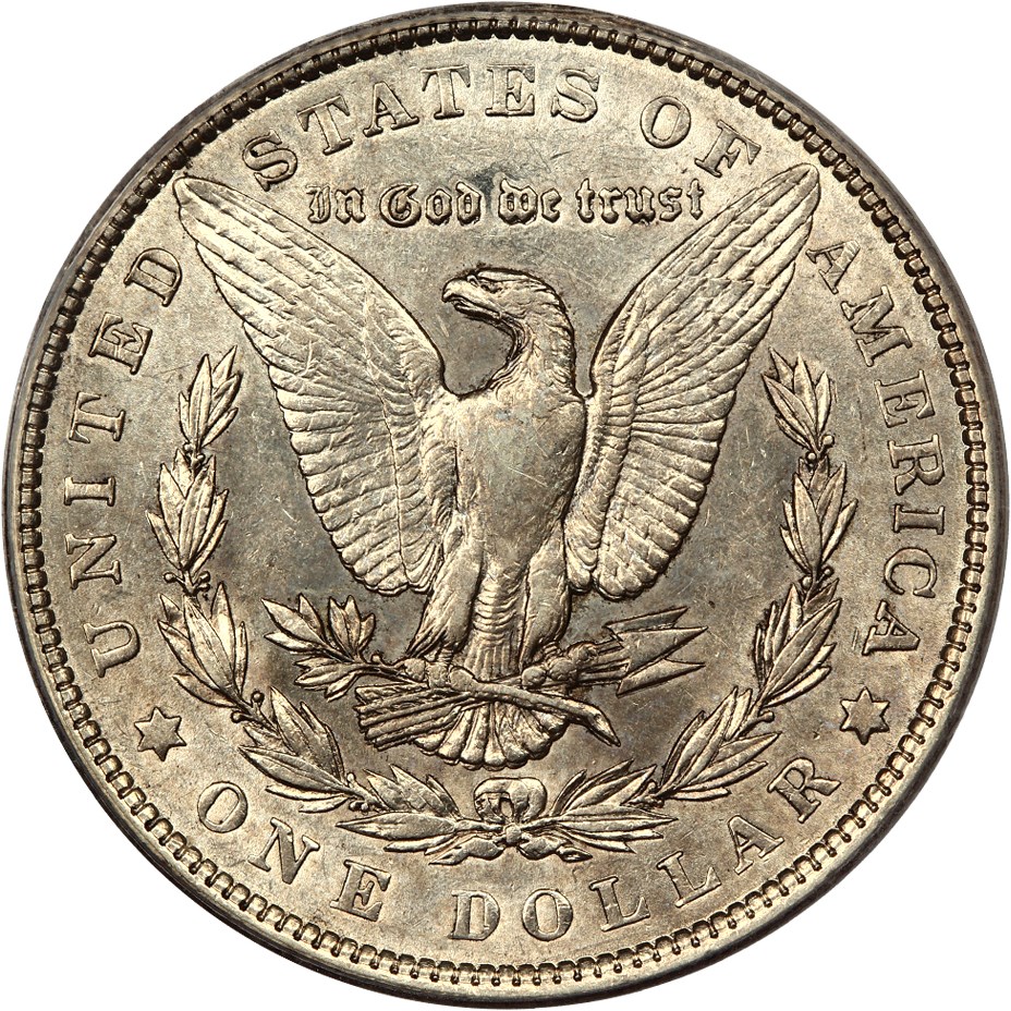 image for: 1901 $1 PCGS AU55 (Doubled Die Reverse, VAM-3)