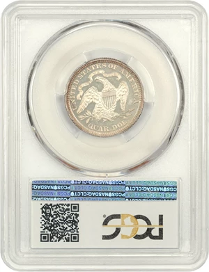 image for: 1866 25c PCGS Proof 63 (Motto)