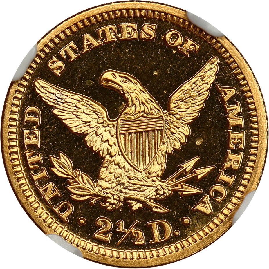 image for: 1904 $2 1/2 NGC Proof 66 CAM