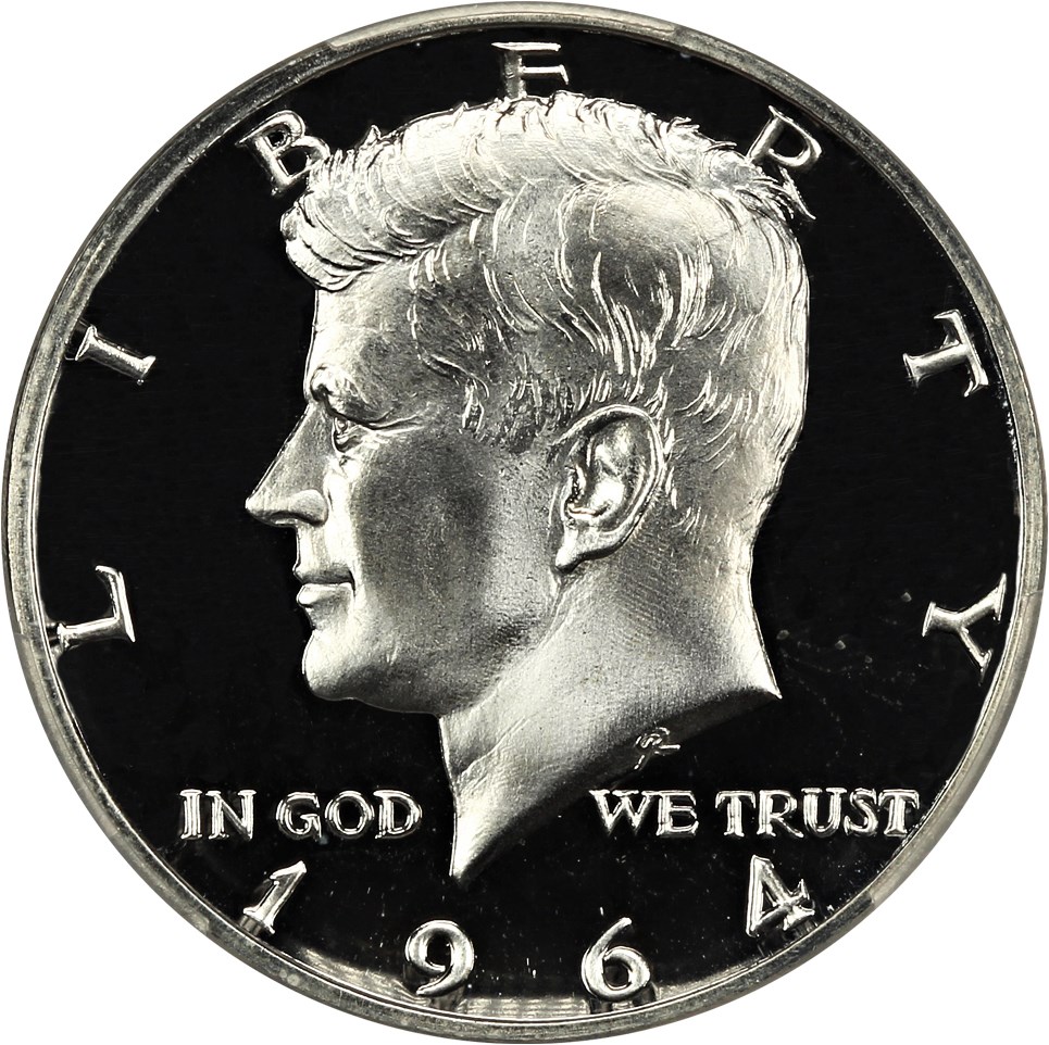 image for: 1964 50c PCGS Proof 66 DCAM (Accented Hair)