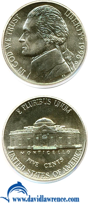 image for: 1996-D 5c PCGS MS67 FS