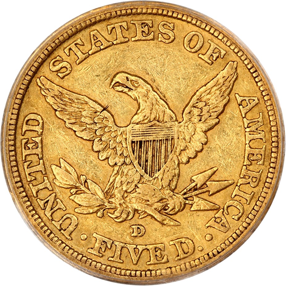 image for: 1842-D $5 PCGS XF40 (Large Date)