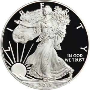 image for: 2019-W Silver Eagle $1 PCGS Proof 67 DCAM (First Day of Issue, Cleveland Signature)