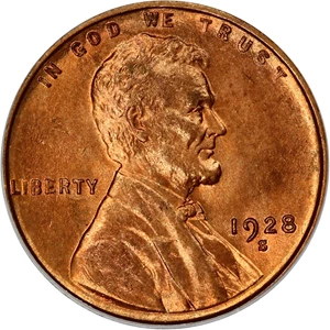 image for: 1928-S 1c PCGS MS66 RD