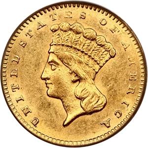 image for: 1860-S G$1 PCGS MS61