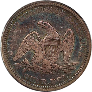 image for: 1840 25c PCGS VF25 (Drapery)