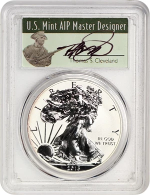 image for: 2013-W Silver Eagle $1 PCGS Proof 70 (Reverse Proof, Cleveland Signature)