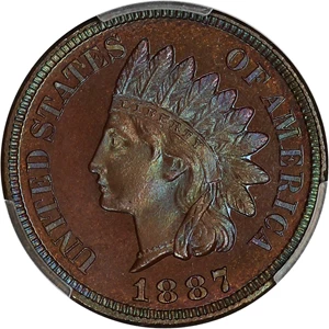 image for: 1887 1c PCGS/CAC Proof 66+ BN