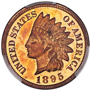 image for: 1895 1c PCGS/CAC Proof 64 RB