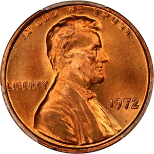 image for: 1972/1972 1c PCGS MS67 RD (Doubled Die Obverse)