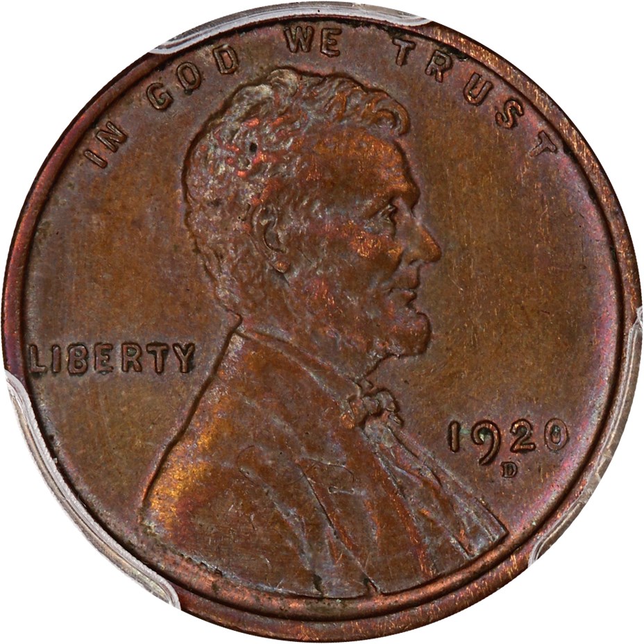 image for: 1920-D 1c PCGS MS63 BN