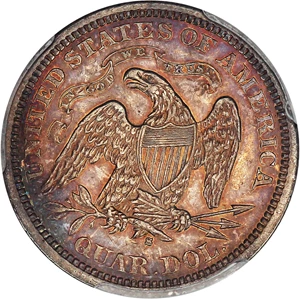 image for: 1873-S 25c PCGS AU55 (Arrows)