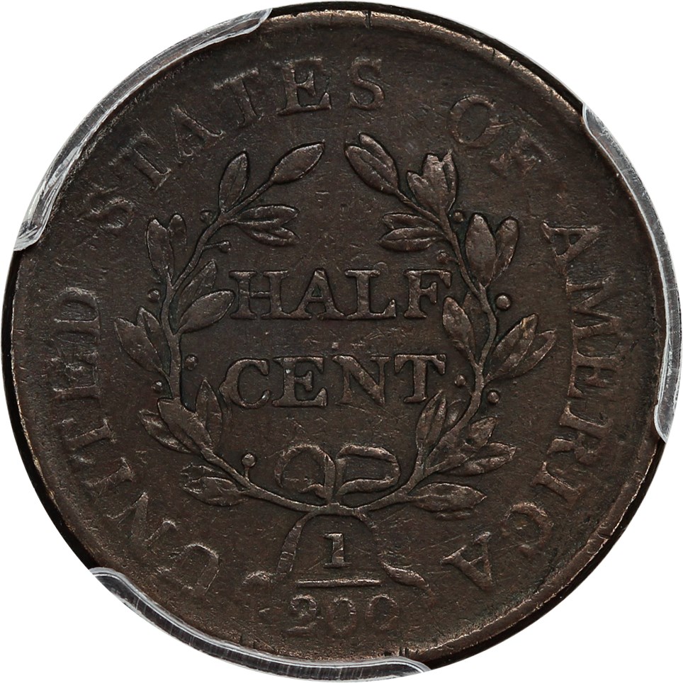 image for: 1806 Small 6, No Stems 1/2c PCGS VF30 (C-1)