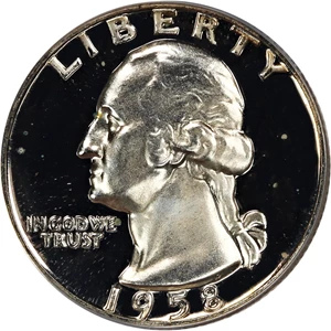 image for: 1958 25c PCGS Proof 68 CAM