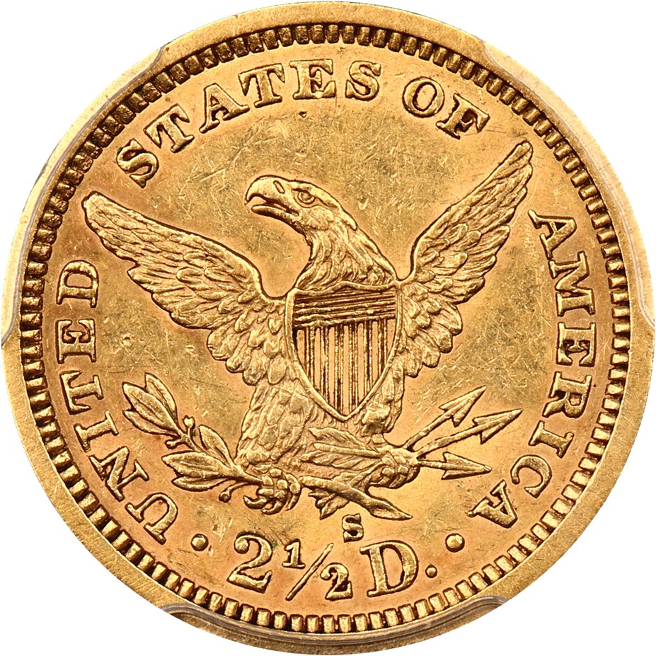 image for: 1879-S $2 1/2 PCGS AU53