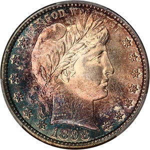 image for: 1898-S 25c PCGS MS66 Ex: Pogue Collection