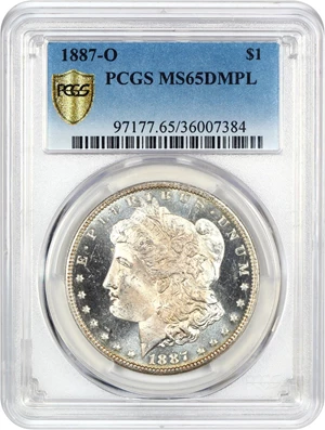 image for: 1887-O $1 PCGS MS65 DMPL
