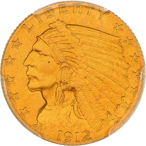 image for: 1912 $2 1/2 PCGS/CAC Proof 66