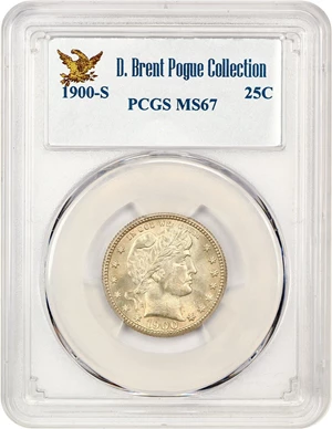 image for: 1900-S 25c PCGS MS67 Ex: Pogue Collection