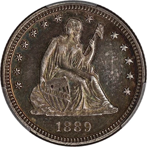 image for: 1889 25c PCGS MS63