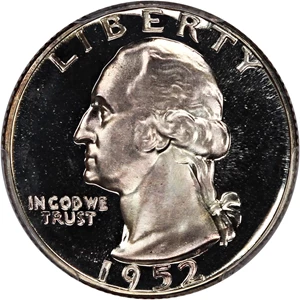 image for: 1952 25c PCGS Proof 67+ CAM
