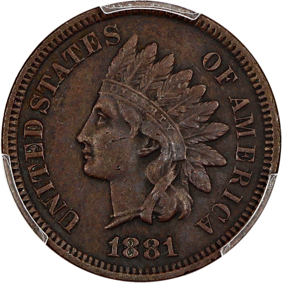 image for: 1881 1c PCGS XF Details (Environmental Damage)