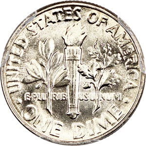 image for: 1956 10c PCGS MS67 FB
