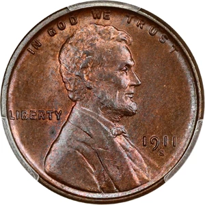 image for: 1911-S 1c PCGS MS65 BN