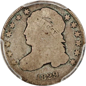 image for: 1829 10c PCGS/CAC Good-04 (Curl Base 2)