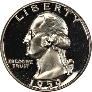image for: 1959 25c PCGS Proof 68 CAM