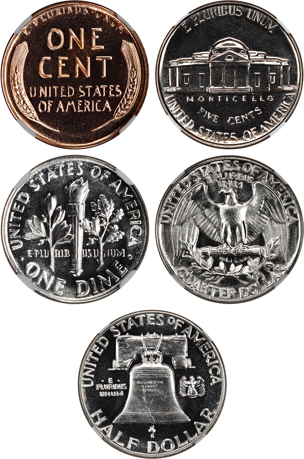 image for: 1953 Proof Set NGC Proof 67 (5 Coins)