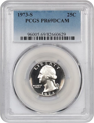 image for: 1973-S 25c PCGS Proof 69 DCAM
