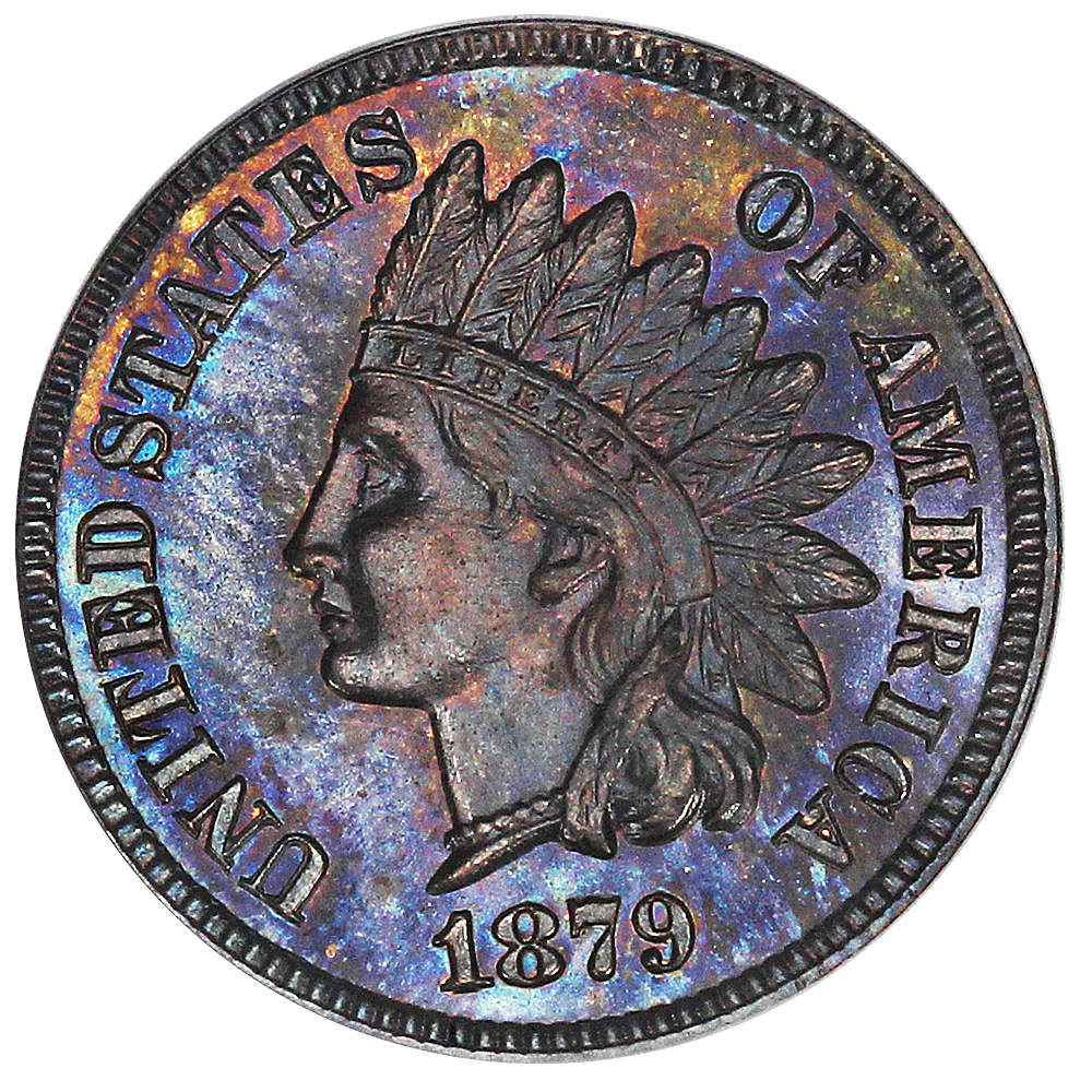 image for: 1879 1c PCGS Proof 64 BN (Eagle Eye Photo Seal)