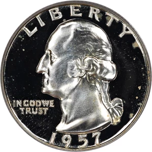 image for: 1957 25c PCGS Proof 68 CAM