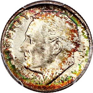 image for: 1947-D 10c PCGS MS67+ FB