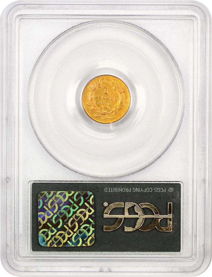 image for: 1856-D G$1 PCGS VF35 (OGH)