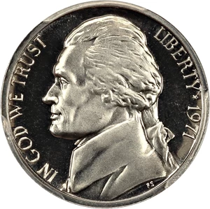 image for: 1971 No S 5c PCGS Proof 68 CAM