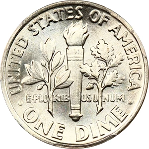 image for: 1964 10c PCGS MS67 FB