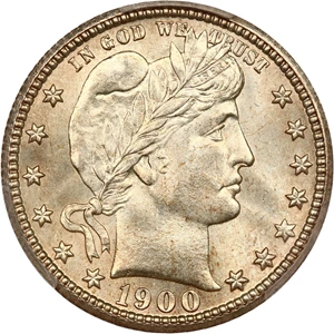 image for: 1900-S 25c PCGS MS67 Ex: Pogue Collection